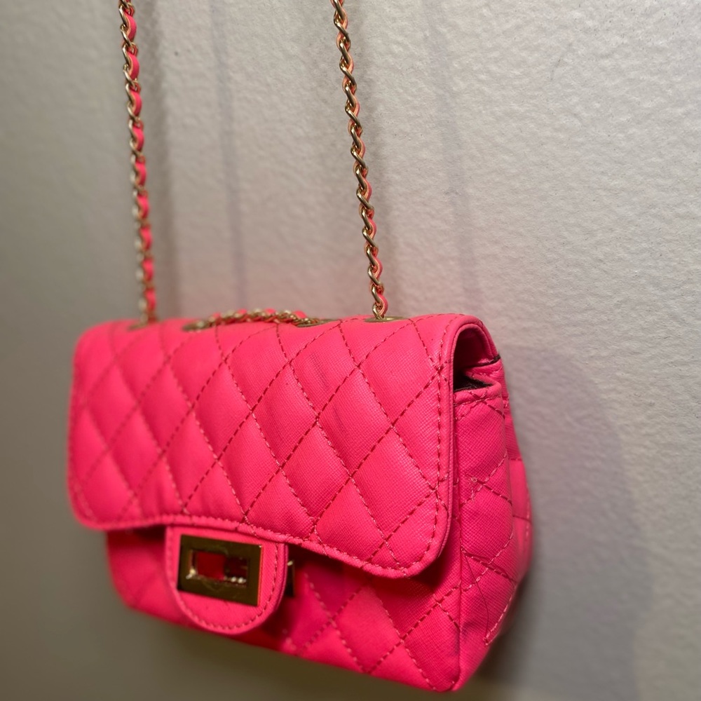 Hot pink mini purse
